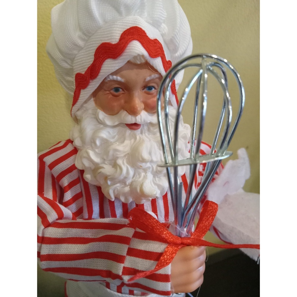 Kitchen‎ Santa greeter figurine baker Chef  Christmas